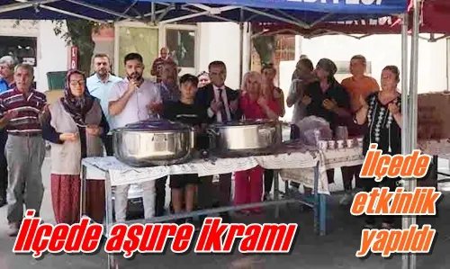 İlçede aşure ikramı