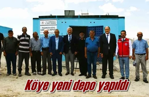 Köye yeni depo yapıldı