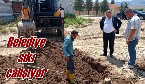 Belediye sıkı çalışıyor