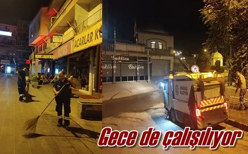 Gece de çalışılıyor