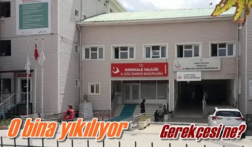 O bina yıkılıyor