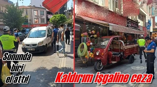 Kaldırım işgaline ceza