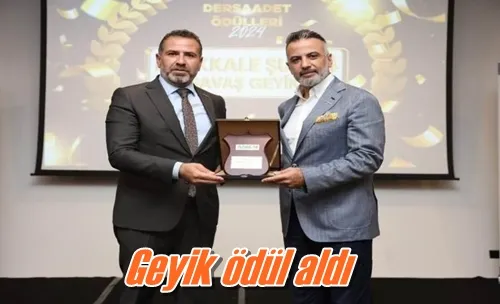 Geyik ödül aldı