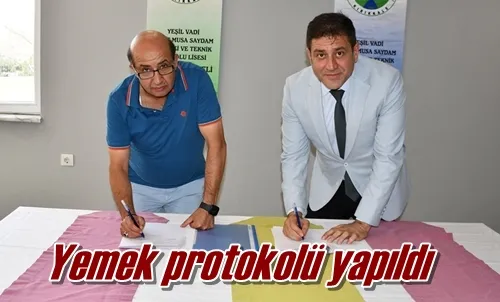 Yemek protokolü yapıldı