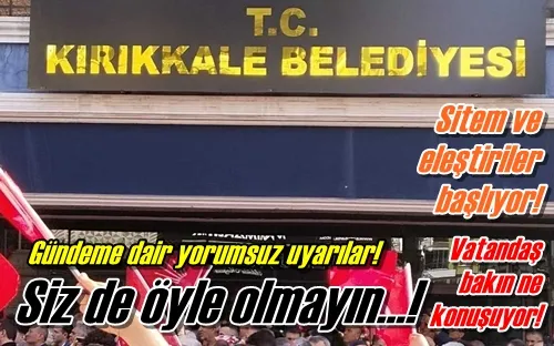 Aman siz de öyle olmayın!