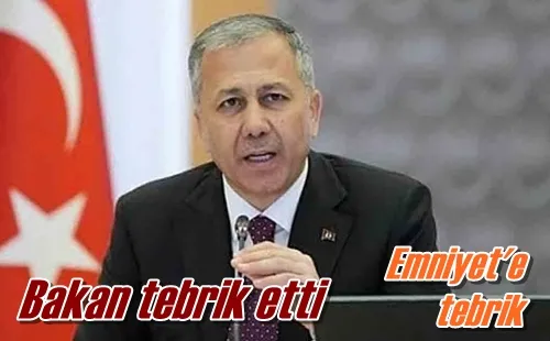 Bakan tebrik etti