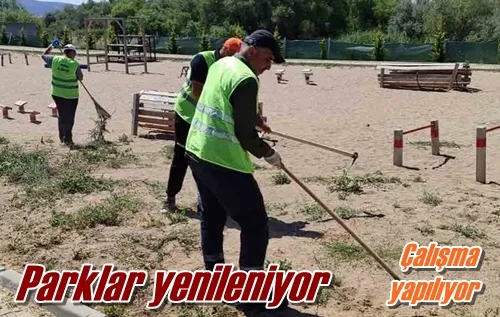 Parklar yenileniyor