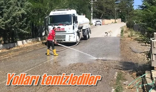 Yolları temizlediler