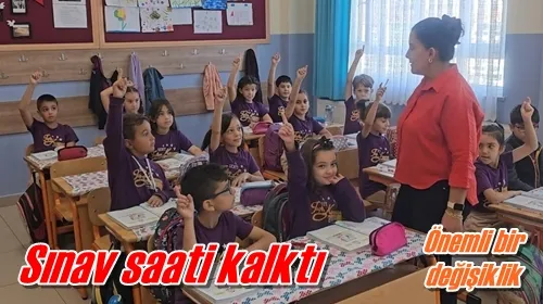 Sınav saati kalktı