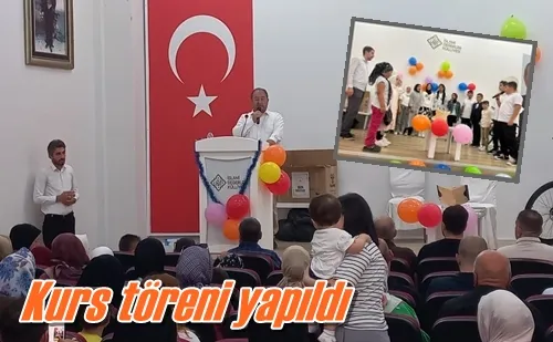 Kurs töreni yapıldı