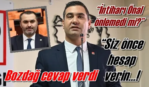 Bozdağ cevap verdi