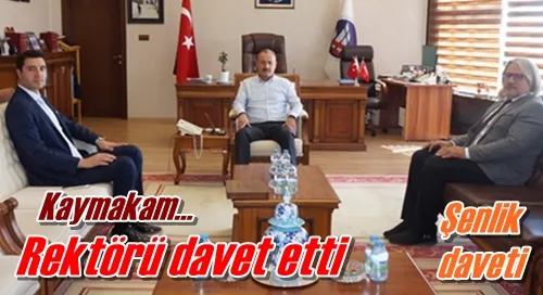 Rektörü davet etti