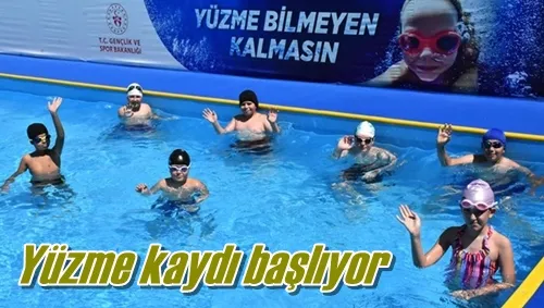 Yüzme kaydı başlıyor