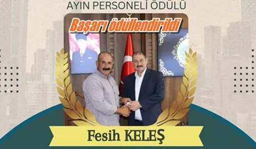 Başarı ödüllendirildi