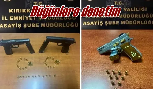 Düğünlere denetim