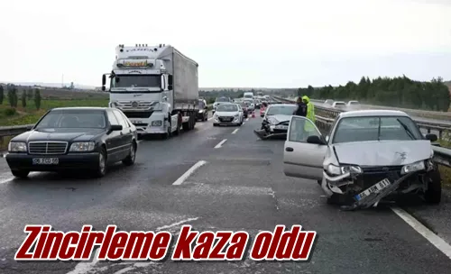 Zincirleme kaza oldu