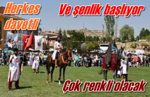 Ve şenlik başlıyor