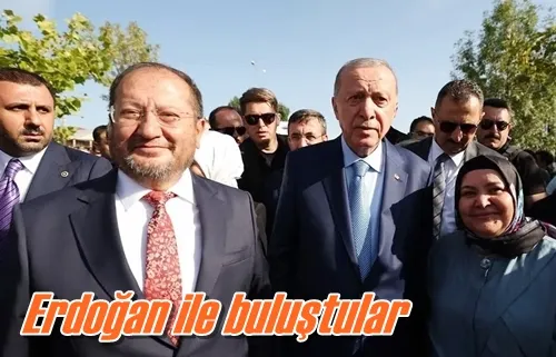 Erdoğan ile buluştu