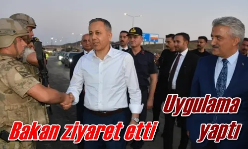 Bakan ziyaret etti