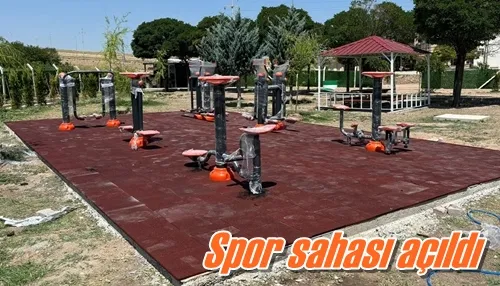 Spor sahası açıldı