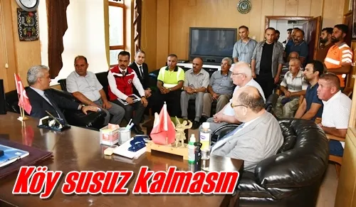 Köy susuz kalmasın