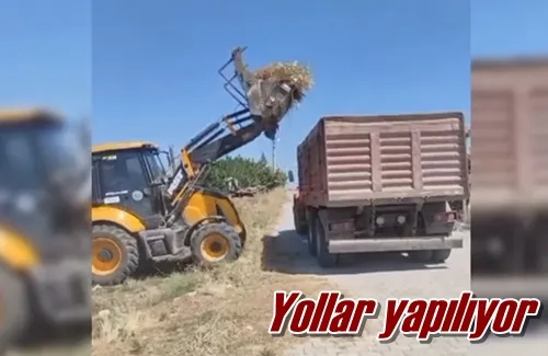 Yollar yapılıyor