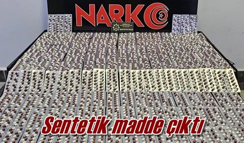 Sentetik madde çıktı