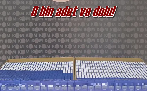 8 bin adet ve dolu!