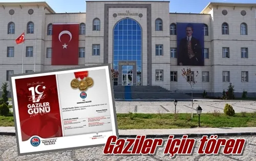 Gaziler için tören