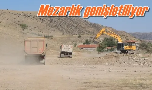 Mezarlık genişletiliyor