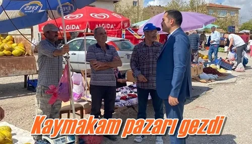 Kaymakam pazarı gezdi