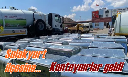 Konteynırlar geldi