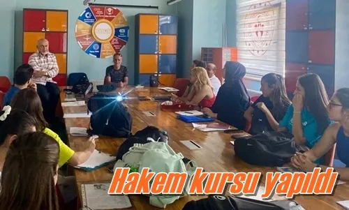 Hakem kursu yapıldı