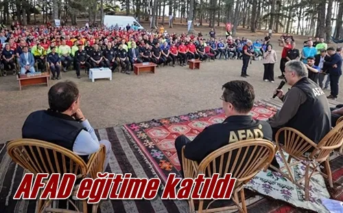 AFAD eğitime katıldı