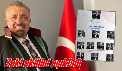 Zeki ekibini açıkladı