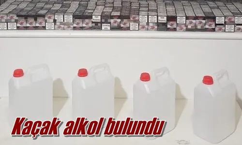 Kaçak alkol bulundu