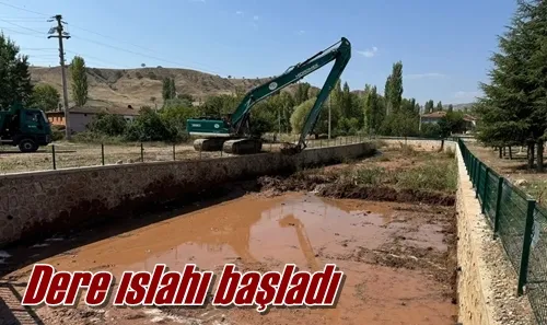 Dere ıslahı başladı