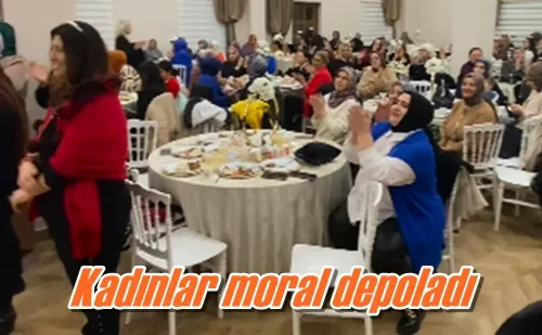 Kadınlar moral depoladı