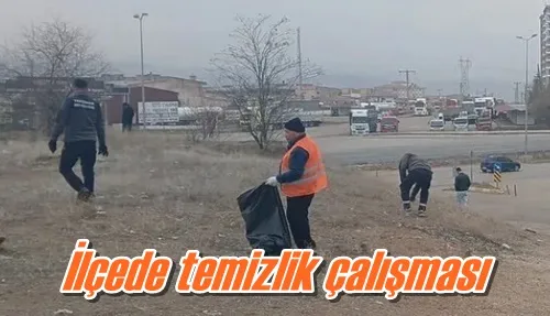 İlçede temizlik çalışması