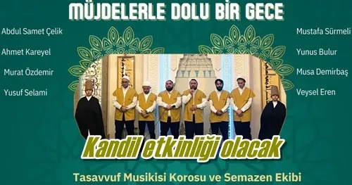 Kandil etkinliği olacak