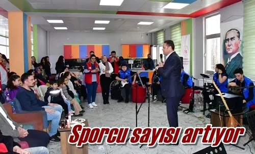 Sporcu sayısı artıyor