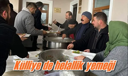 Külliye de helallik yemeği