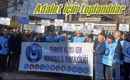 Adalet için toplandılar