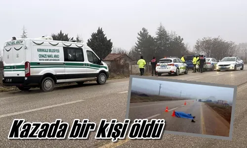 Kazada bir kişi öldü