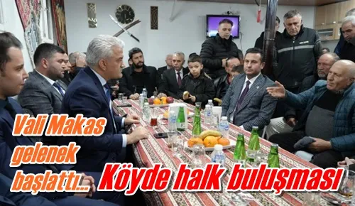 Köyde halk buluşması