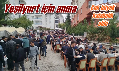 Yeşilyurt için anma