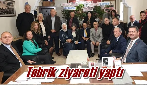 Tebrik ziyareti yaptı