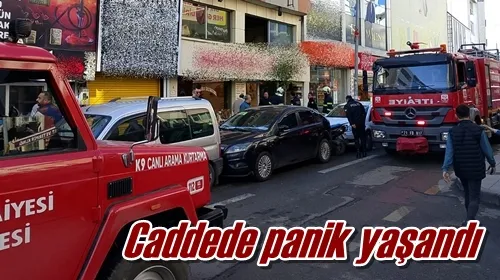 Caddede panik yaşandı