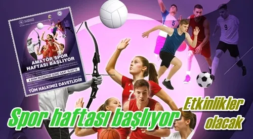 Spor haftası başlıyor