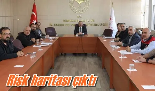 Risk haritası çıktı